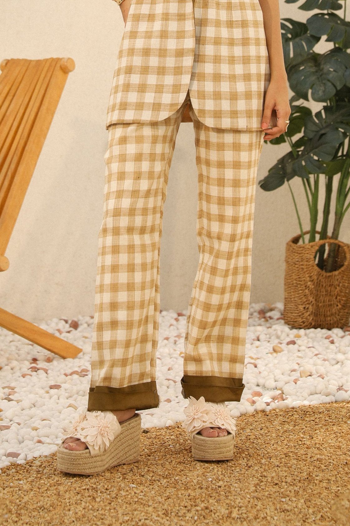 Golden Hour Gingham Blazer Co-ord