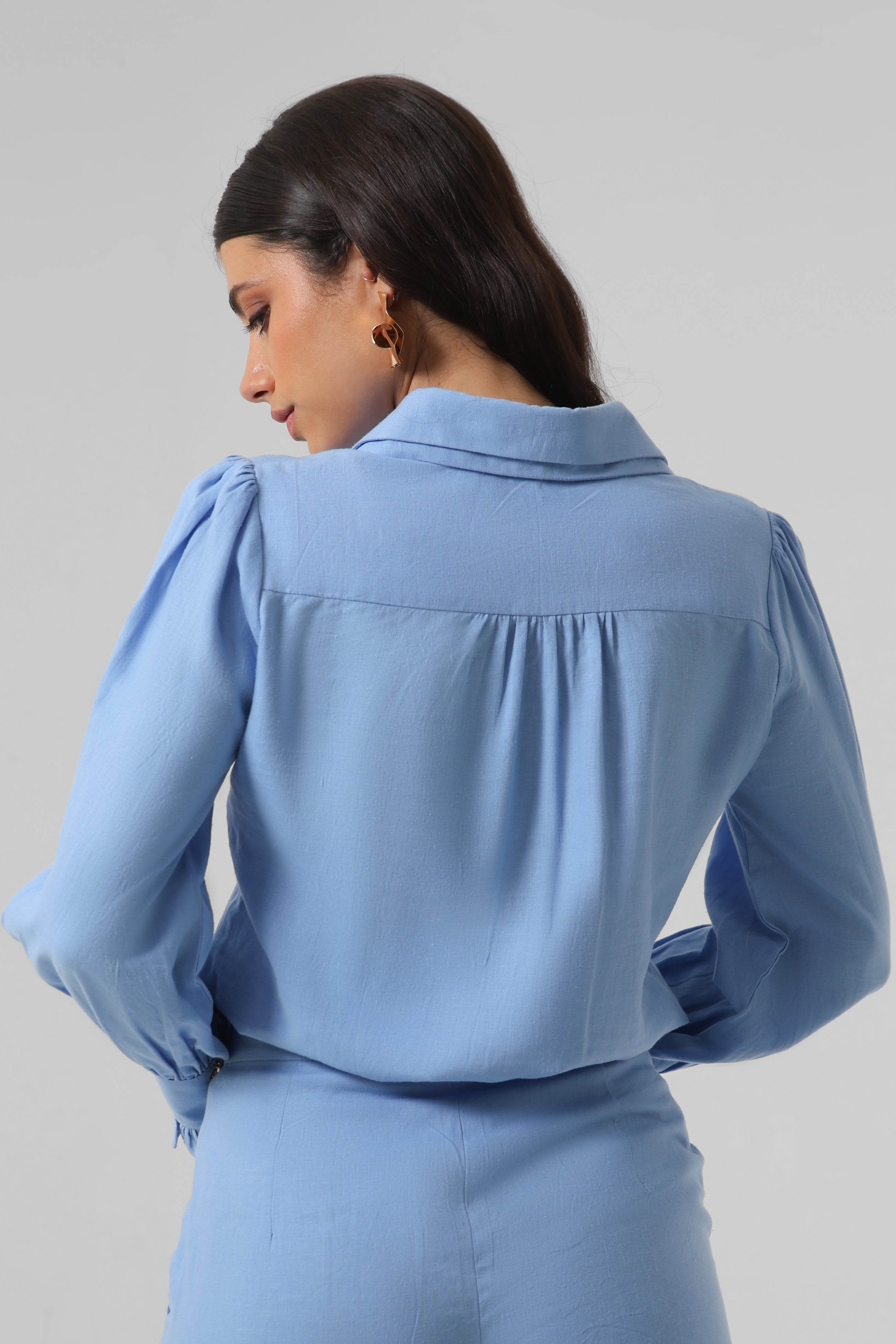 Summer Sky Linen Shirt