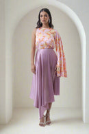 Spring Bloom Draped  Skirt