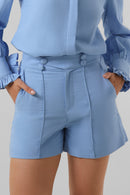 Summer Sky Linen Shorts