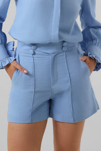 Summer Sky Linen Shorts